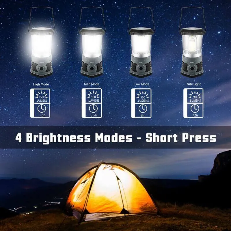 1500 Lumens Battery Camping Lantern For Adventures