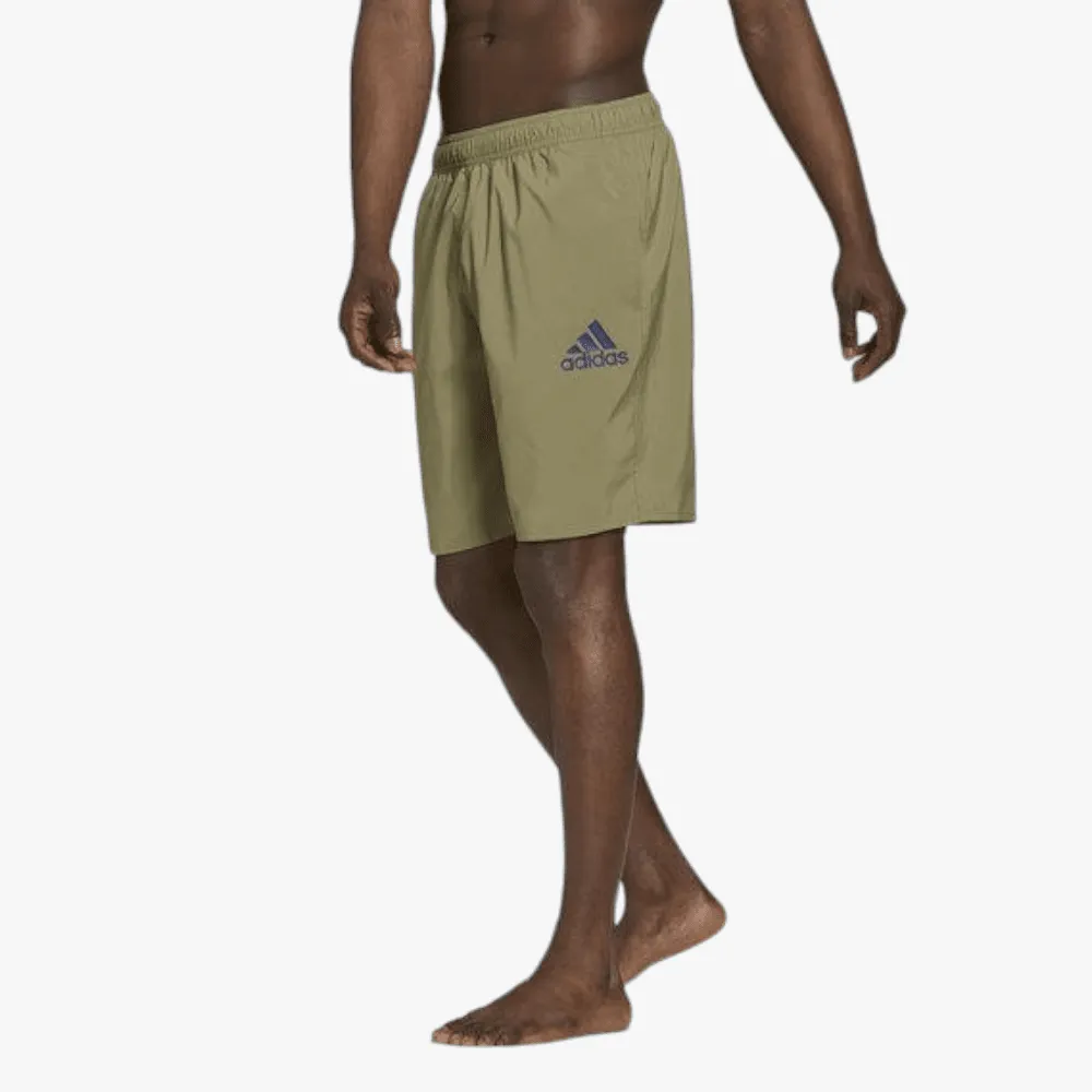 adidas Mens Solid Clx Swim Short Green