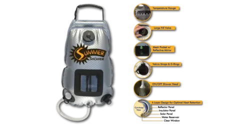 Advanced Elements Premium Solar Summer Shower 3-Gallon