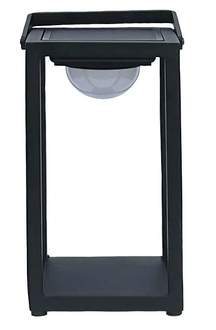 Aluminum Solar Light Lantern - Black - SM/LG