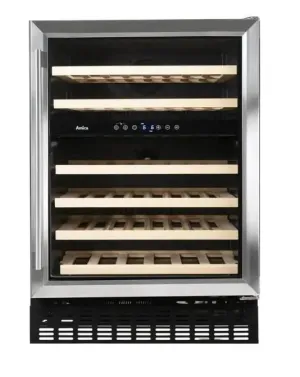 Amica AWC600SS Freestanding 60cm Dual Temperature Wine Cooler