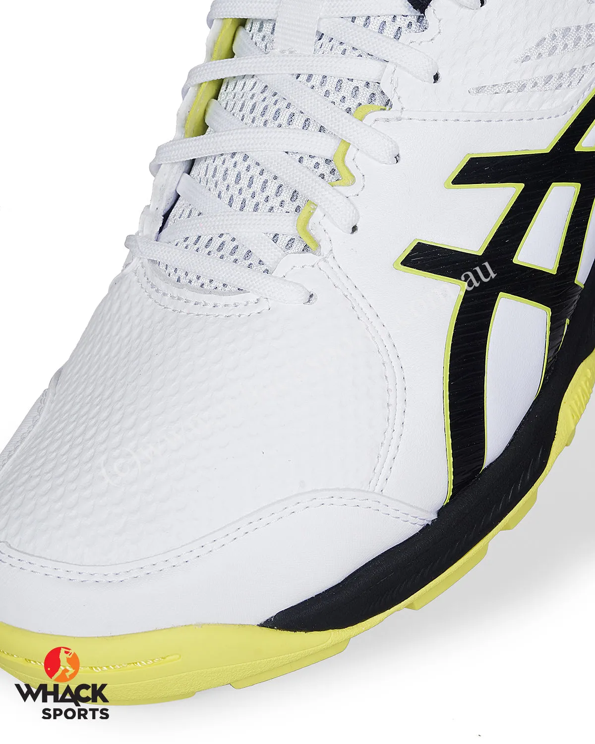 ASICS Gel Peake - Rubber Cricket Shoes - White/Glow Yellow