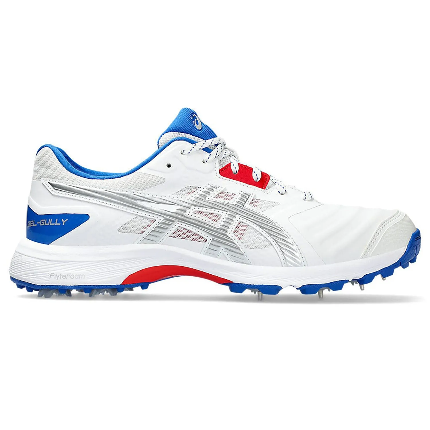 ASICS Men's Gel-Gully 7 Cricket Shoes, White/Pure Silver