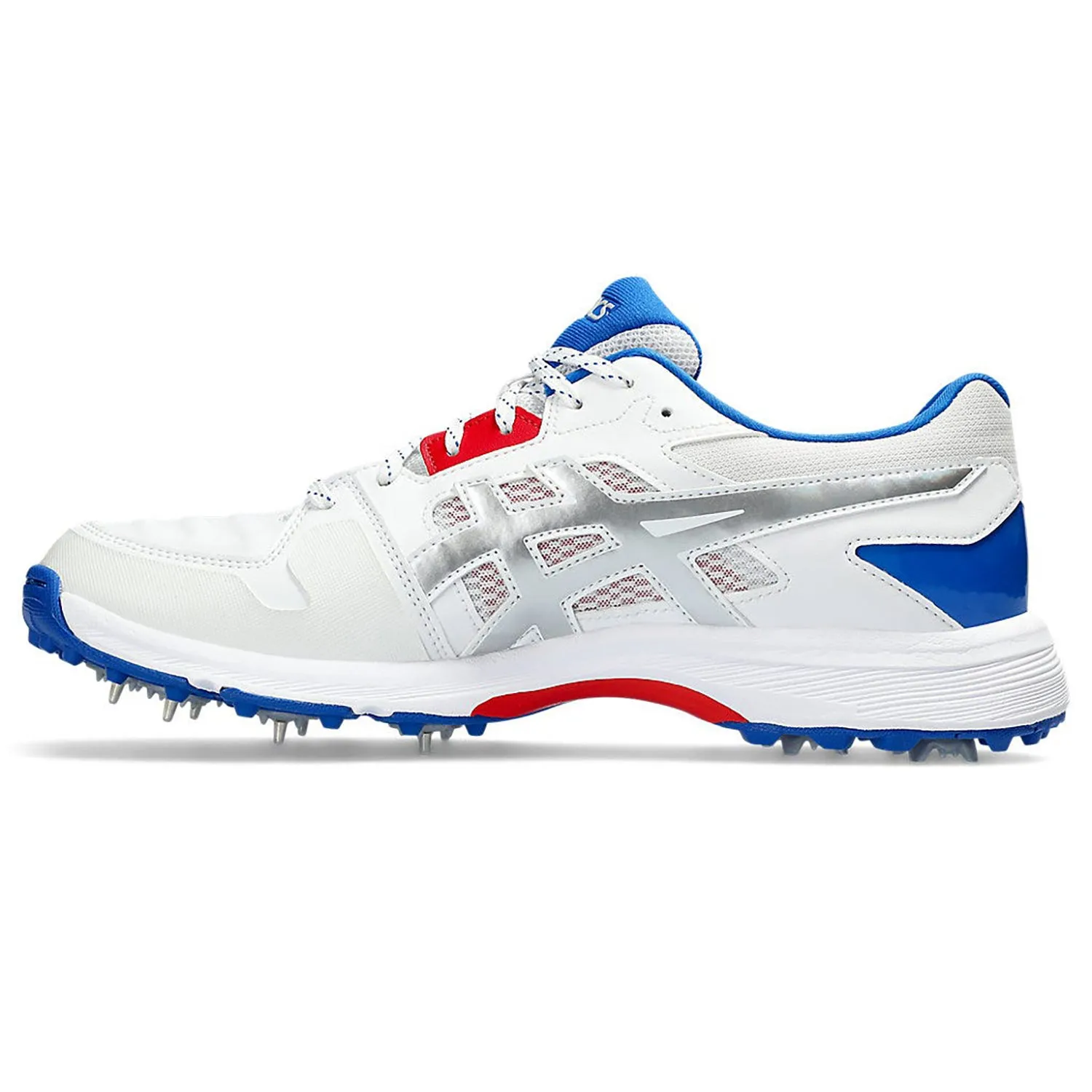 ASICS Men's Gel-Gully 7 Cricket Shoes, White/Pure Silver