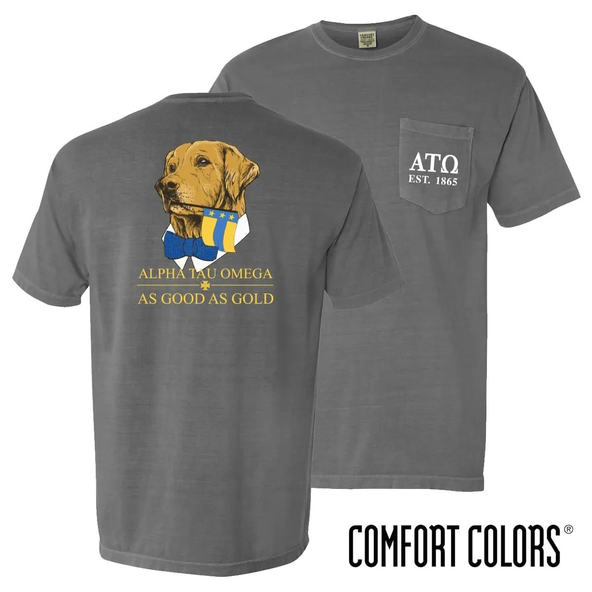 ATO Comfort Colors Retriever Flag Tee