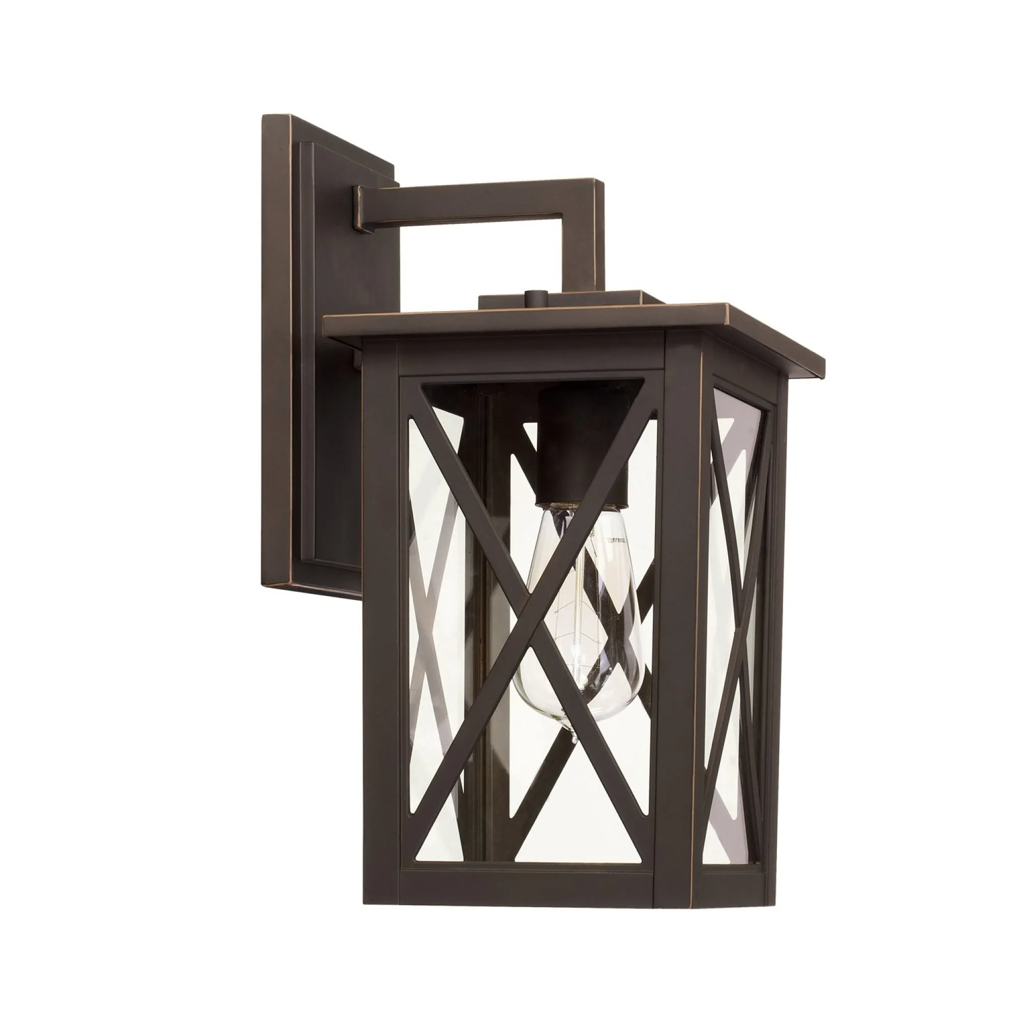 Avondale Coastal Outdoor Wall Lantern - 13.5" - Bronze