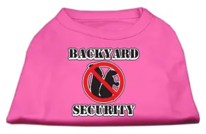 Backyard Security Screen Print Shirts Bright Pink XL (16)