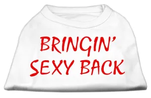 Bringin' Sexy Back Screen Print Shirts White XS (8)