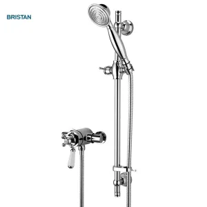 Bristan Regency2 Thermostatic Surface Mounted Shower Valve with Shower Kit