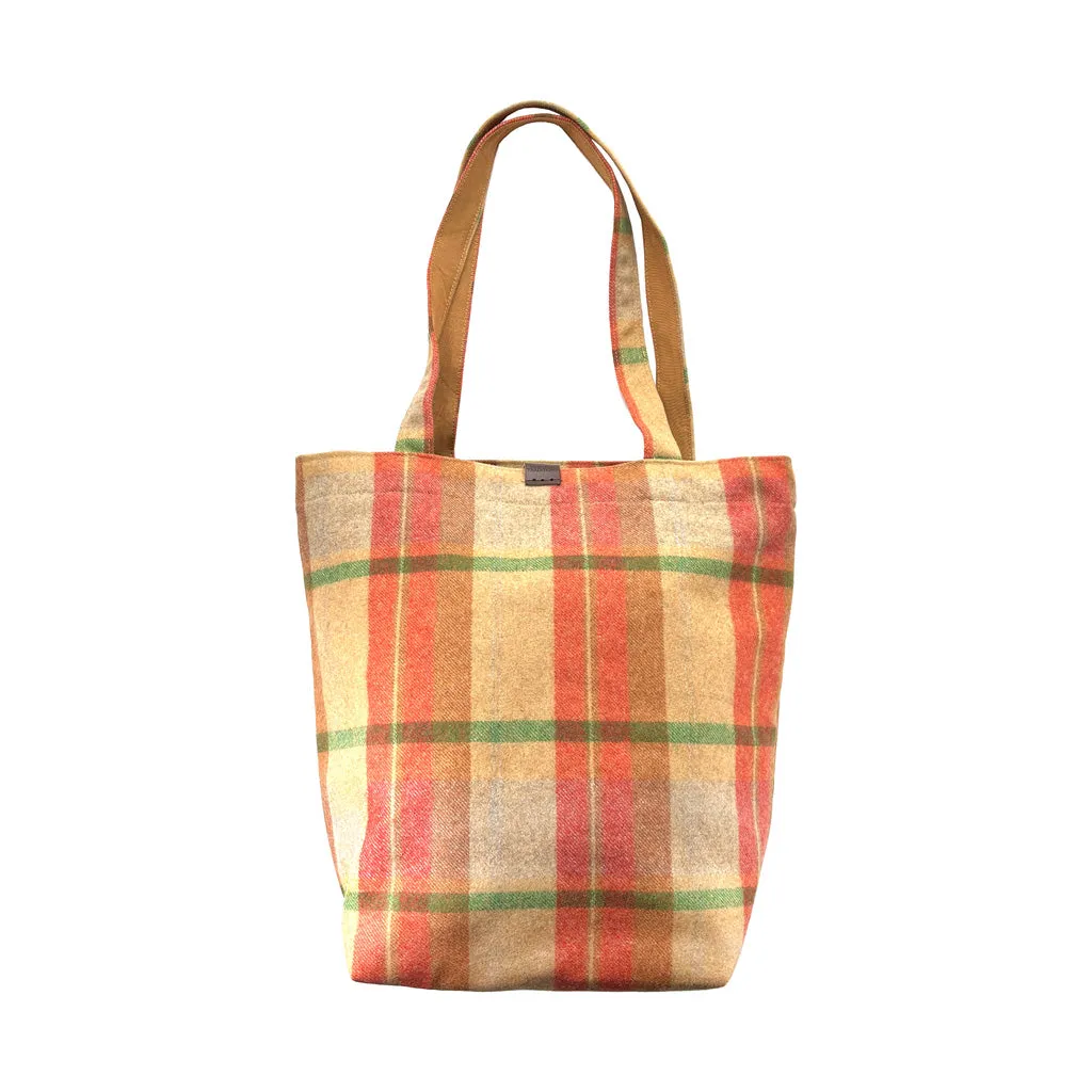 Check Tweed Shopper Bag