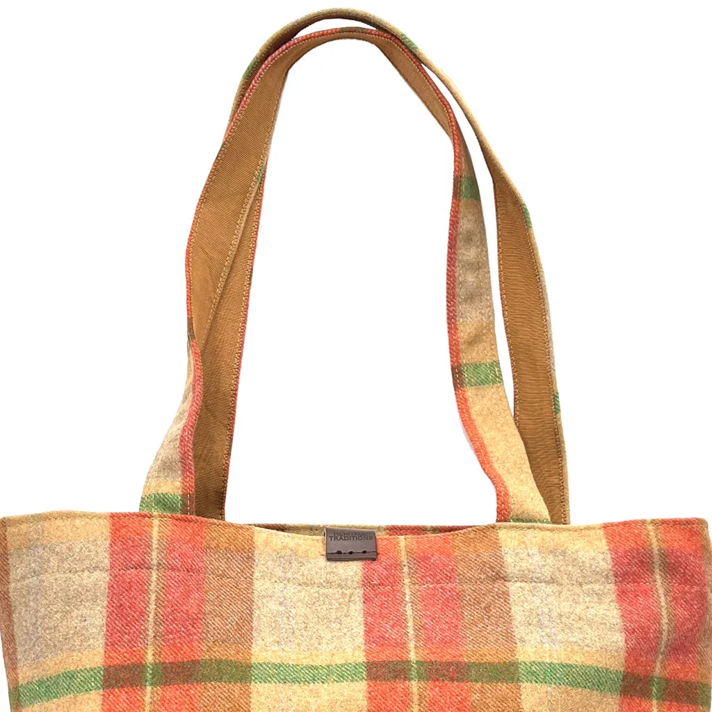 Check Tweed Shopper Bag