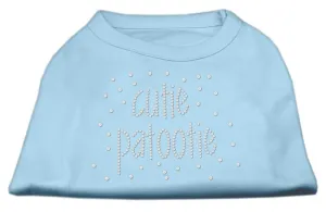 Cutie Patootie Rhinestone Shirts Baby Blue XXL (18)