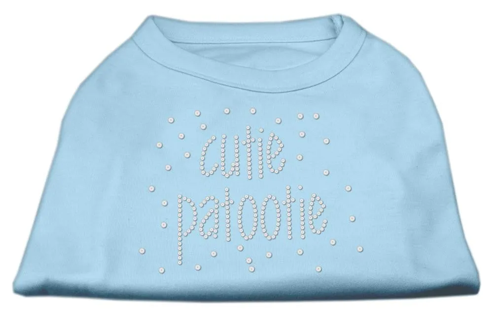 Cutie Patootie Rhinestone Shirts Baby Blue XXL (18)