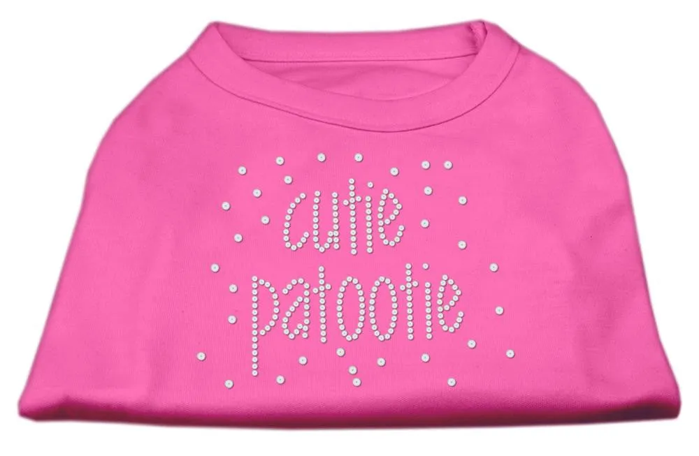 Cutie Patootie Rhinestone Shirts Bright Pink XL (16)