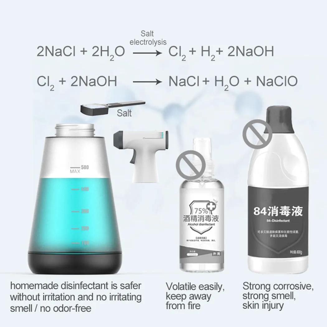 Disinfectant Generator Sprayer,Hypochlorite Sodium Liquid Water Electrolysis Machine