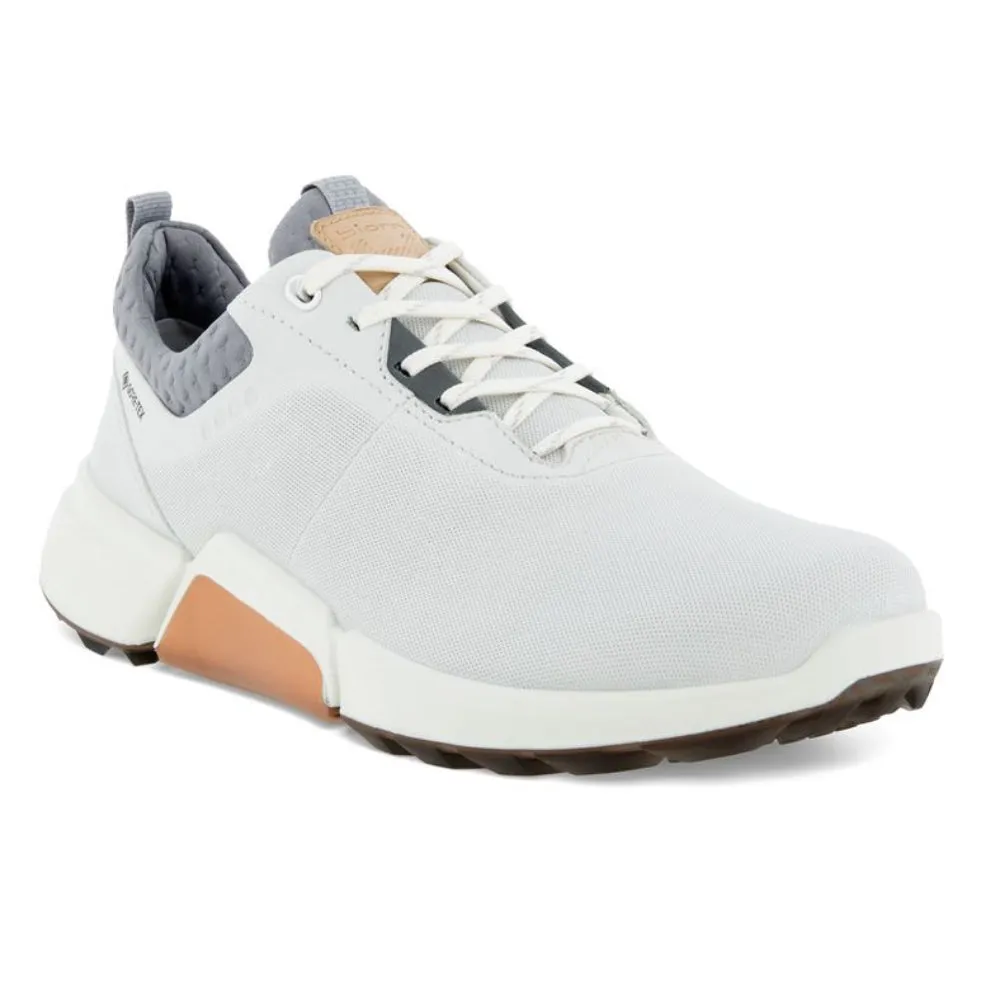 Ecco Womens Biom H4 Golf Shoes - WHITE/SILVER GREY