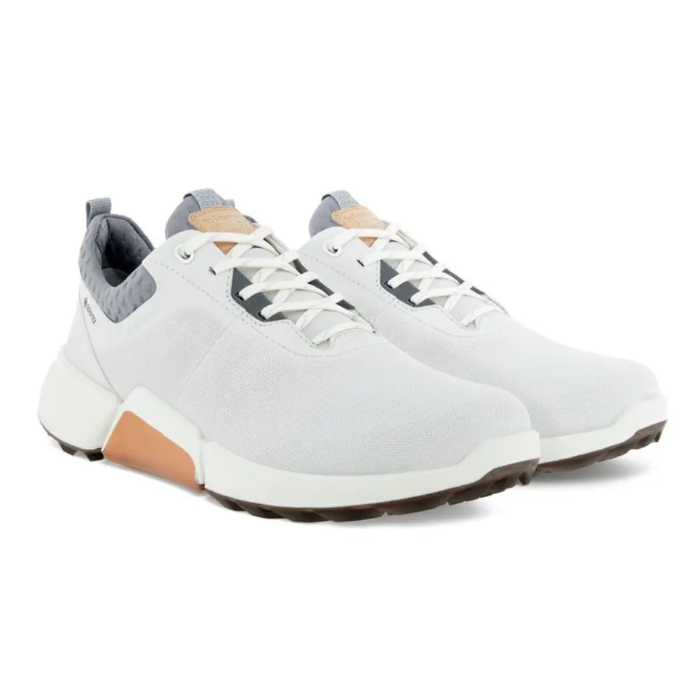 Ecco Womens Biom H4 Golf Shoes - WHITE/SILVER GREY