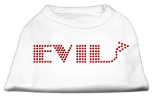 Evil Rhinestone Shirts White L (14)