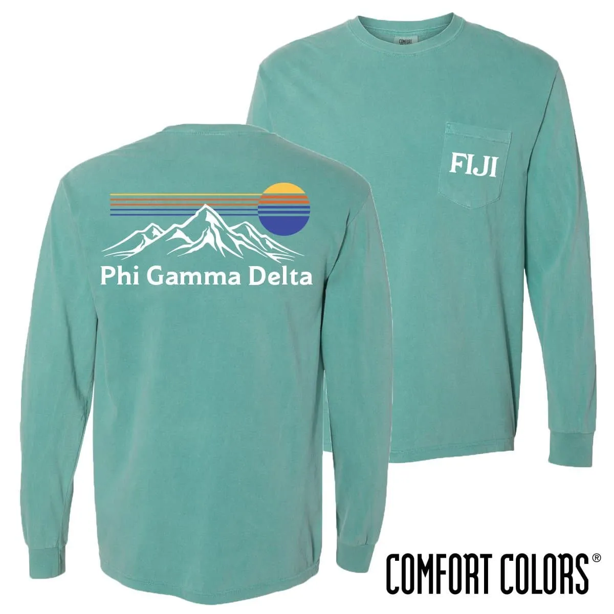 FIJI Retro Mountain Comfort Colors Tee