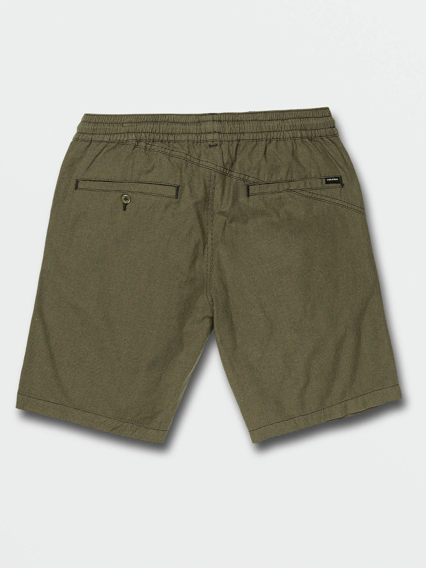 Frickin Mix Elastic Waist Shorts - Military