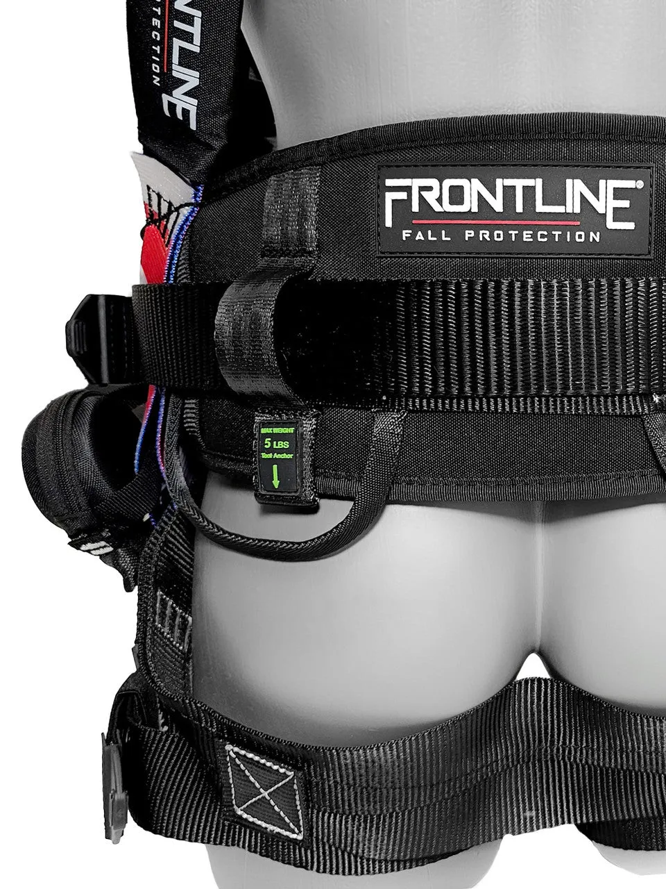 Frontline 110CTB-AM American Style Full Body Harness with Aluminum Hardware and Suspension Trauma Straps XL/2X