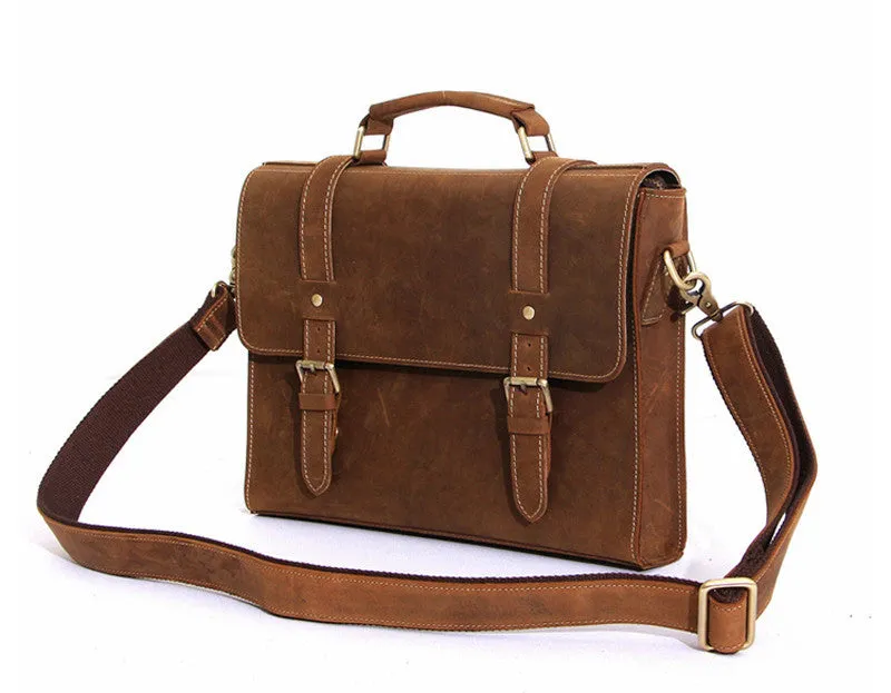 Full Grain Leather Messenger