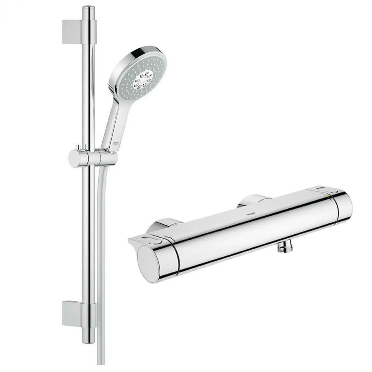 Grohe Grohtherm 2000 Thermostatic Shower Mixer with Power&Soul Cosmopolitan Shower Set