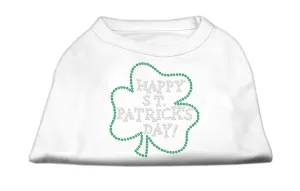 Happy St. Patrick's Day Rhinestone Shirts White S (10)