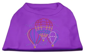 Hot Air Balloon Rhinestone Shirts Purple S (10)