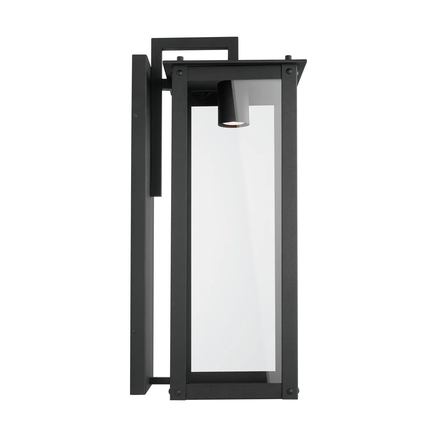 Hunt Coastal Outdoor Wall Lantern - Large 29" - Black - Night Sky