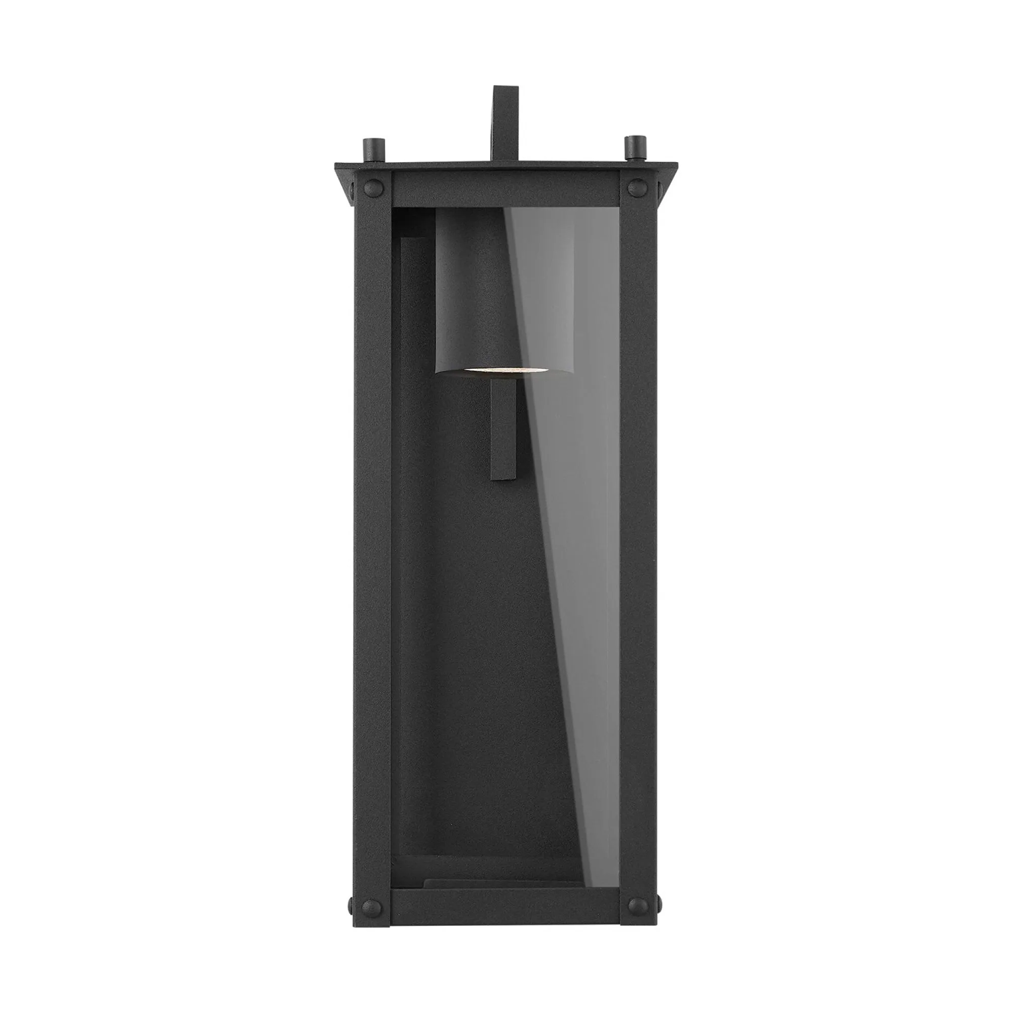 Hunt Coastal Outdoor Wall Lantern - Small 15" - Black - Night Sky