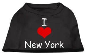 I Love New York Screen Print Shirts Black  XL (16)