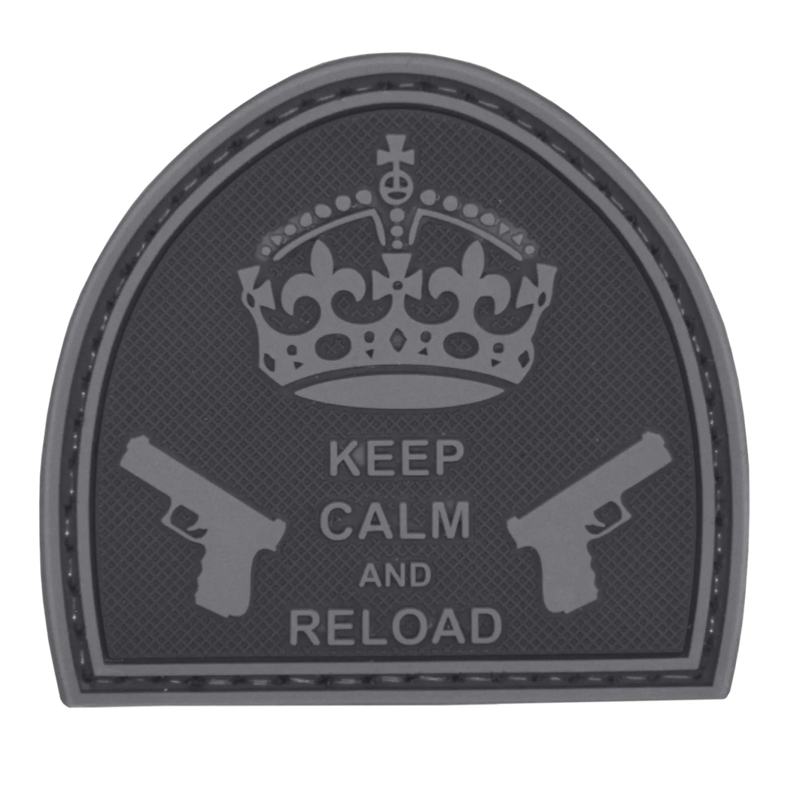 Keep Calm and Reload Patch Black