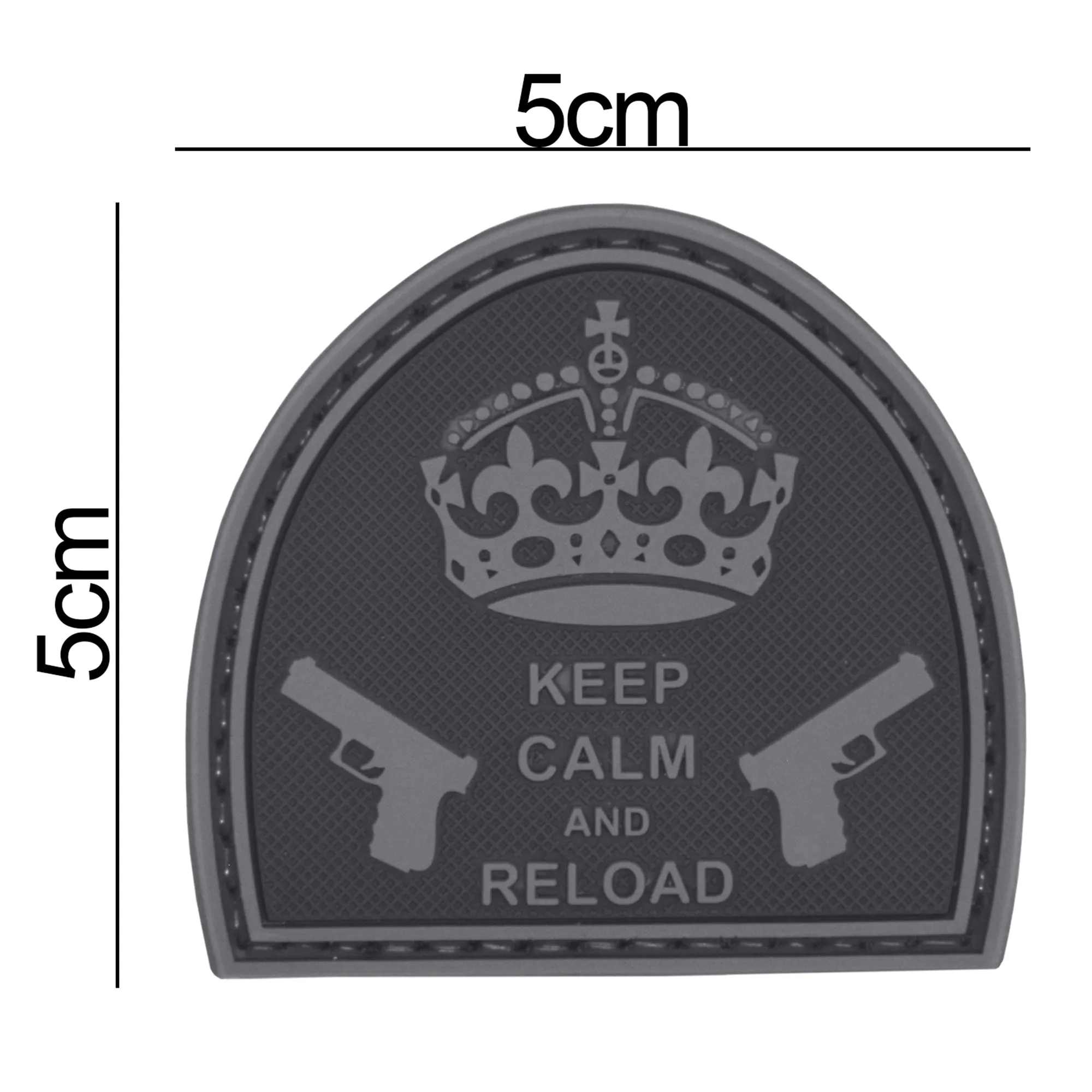 Keep Calm and Reload Patch Black