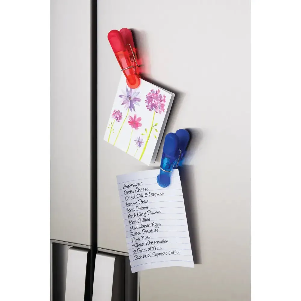 Kitchencraft Set Of 7 Magnetic Bag Clips & Memo Holders