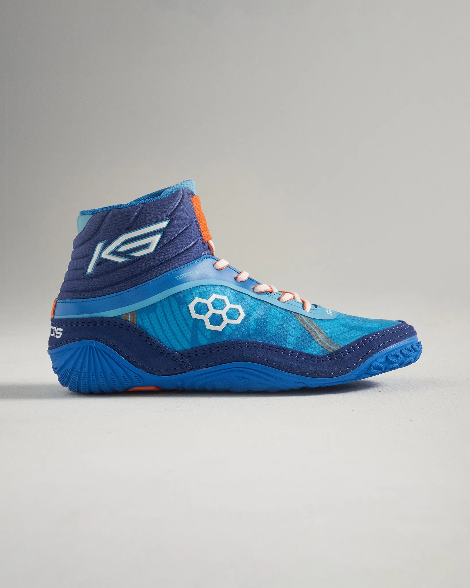 KS Turbine Adult Wrestling Shoes - World Wide Blue