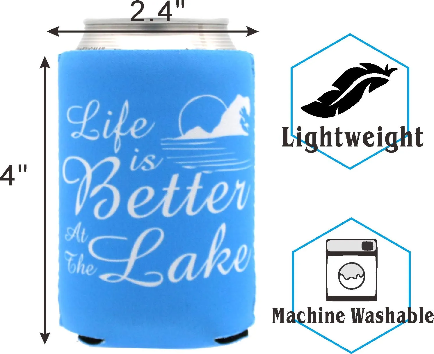 Lake Gifts, Life is Better at the Lake, On Lake Time Can Sleeve Cooler, Lake Life