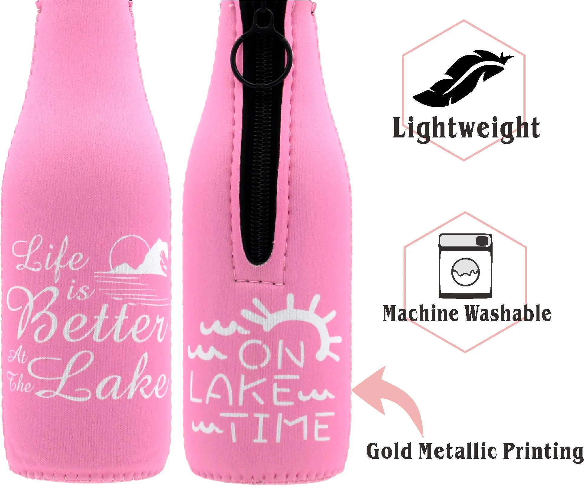 Lake Gifts, Life is Better at the Lake, On Lake Time Can Sleeve Cooler, Lake Life