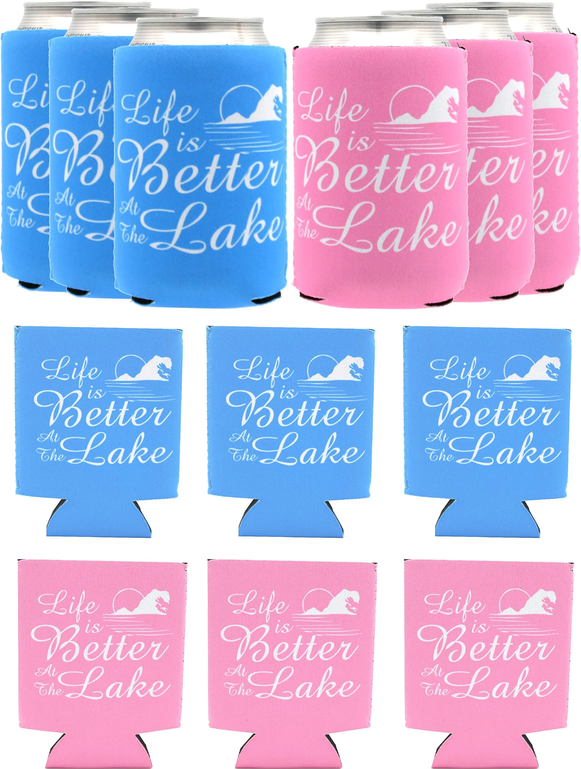 Lake Gifts, Life is Better at the Lake, On Lake Time Can Sleeve Cooler, Lake Life