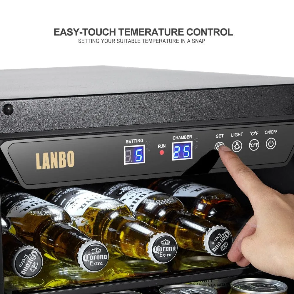 Lanbo 70 Cans Stainless Steel Beverage Coolers LB80BC