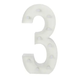 Large 4ft Tall LED Marquee Number - 3