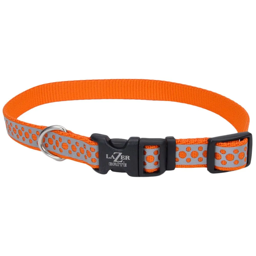 Lazer Brite Dog Collar, 12"-18" x 5/8"