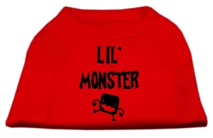 Lil Monster Screen Print Shirts Red XL (16)