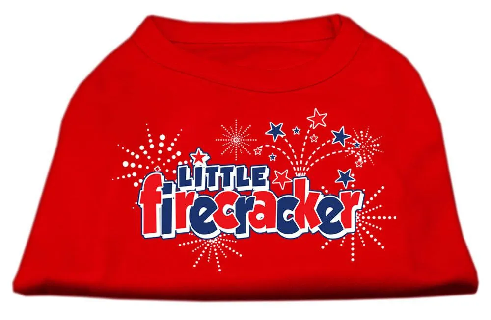 Little Firecracker Screen Print Shirts Red XXL (18)