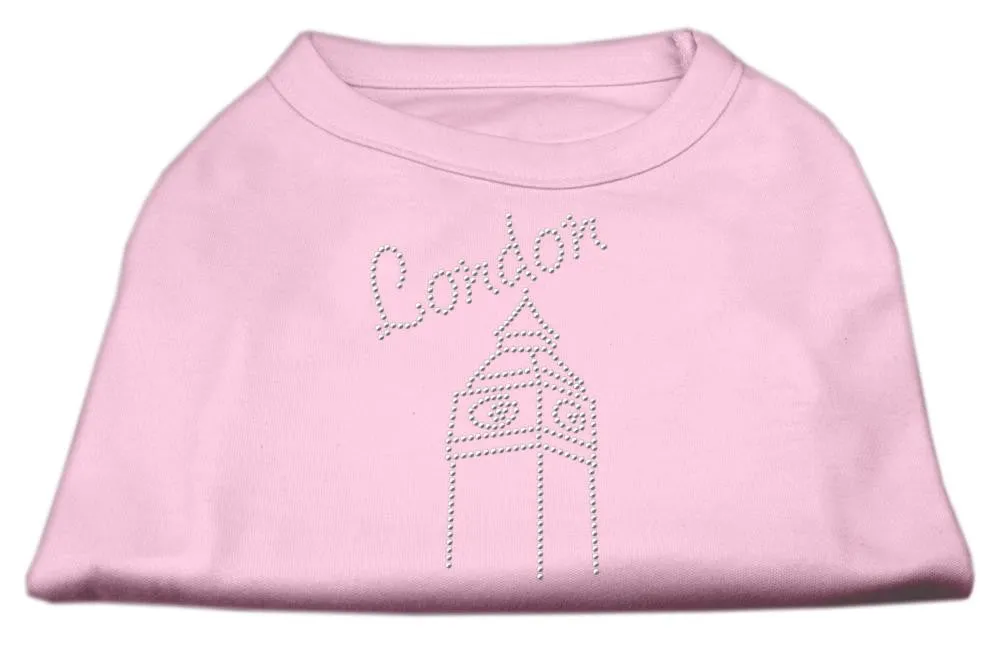 London Rhinestone Shirts Light Pink XL (16)