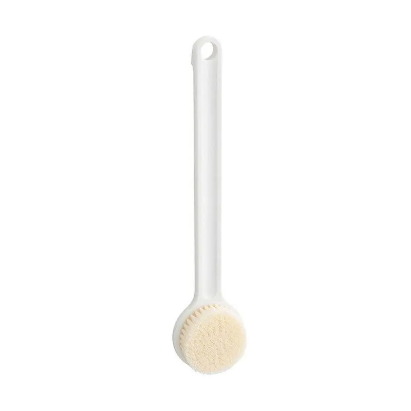 Longhandled Scrubbing Tool for a Comfortable Shower Experience