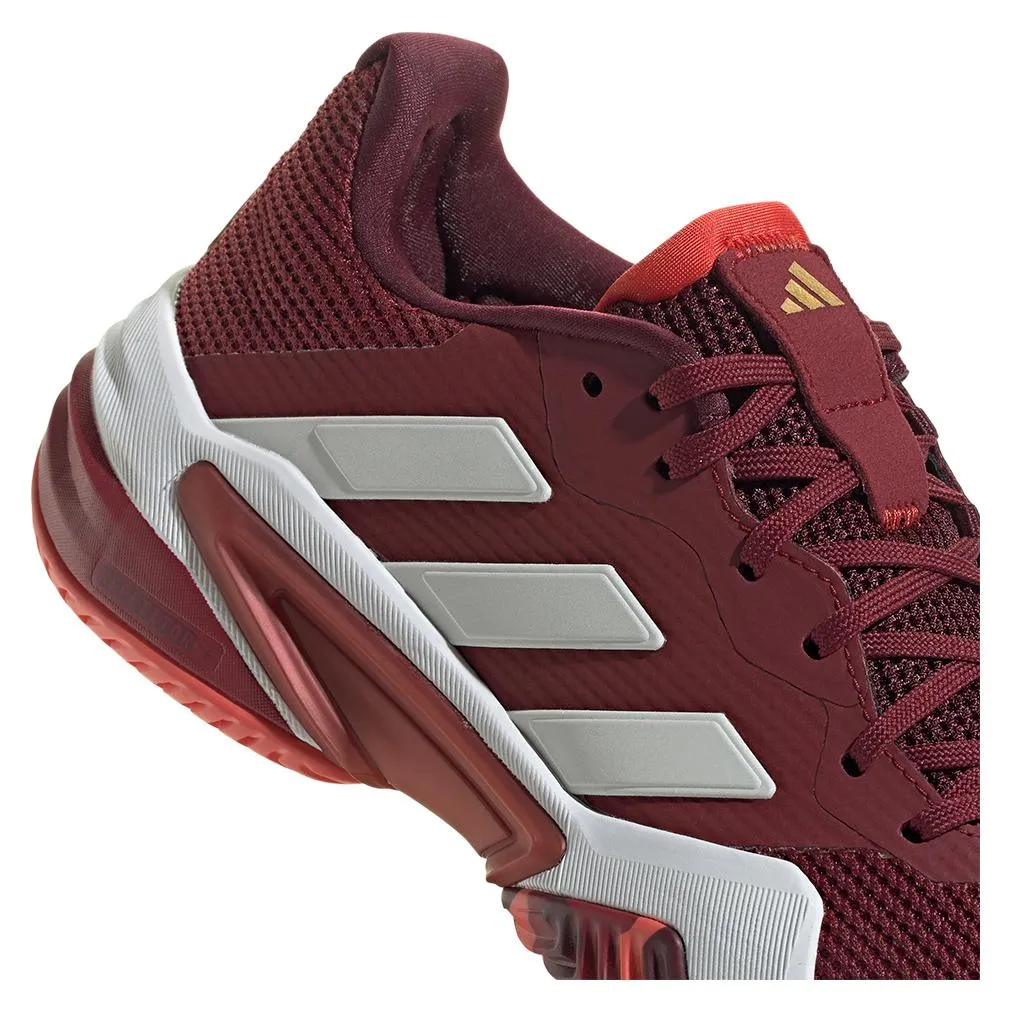 Mens Barricade 13 Tennis Shoes Team College Burgundy 2 and White