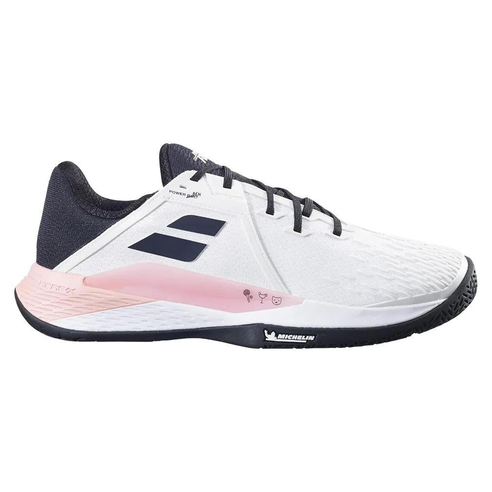 Men`s Propulse Fury 3 Tennis Shoes White and Pink