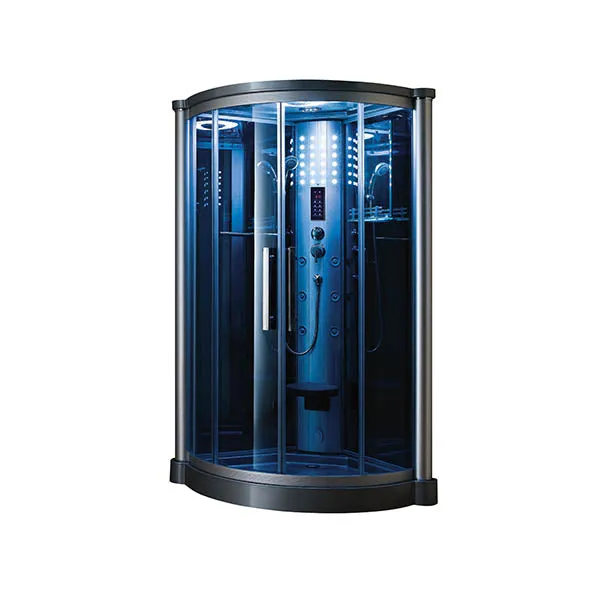 Mesa WS-801L 1 Person Corner Steam Shower - 42"L x 42"W x 85"H (Blue Glass)