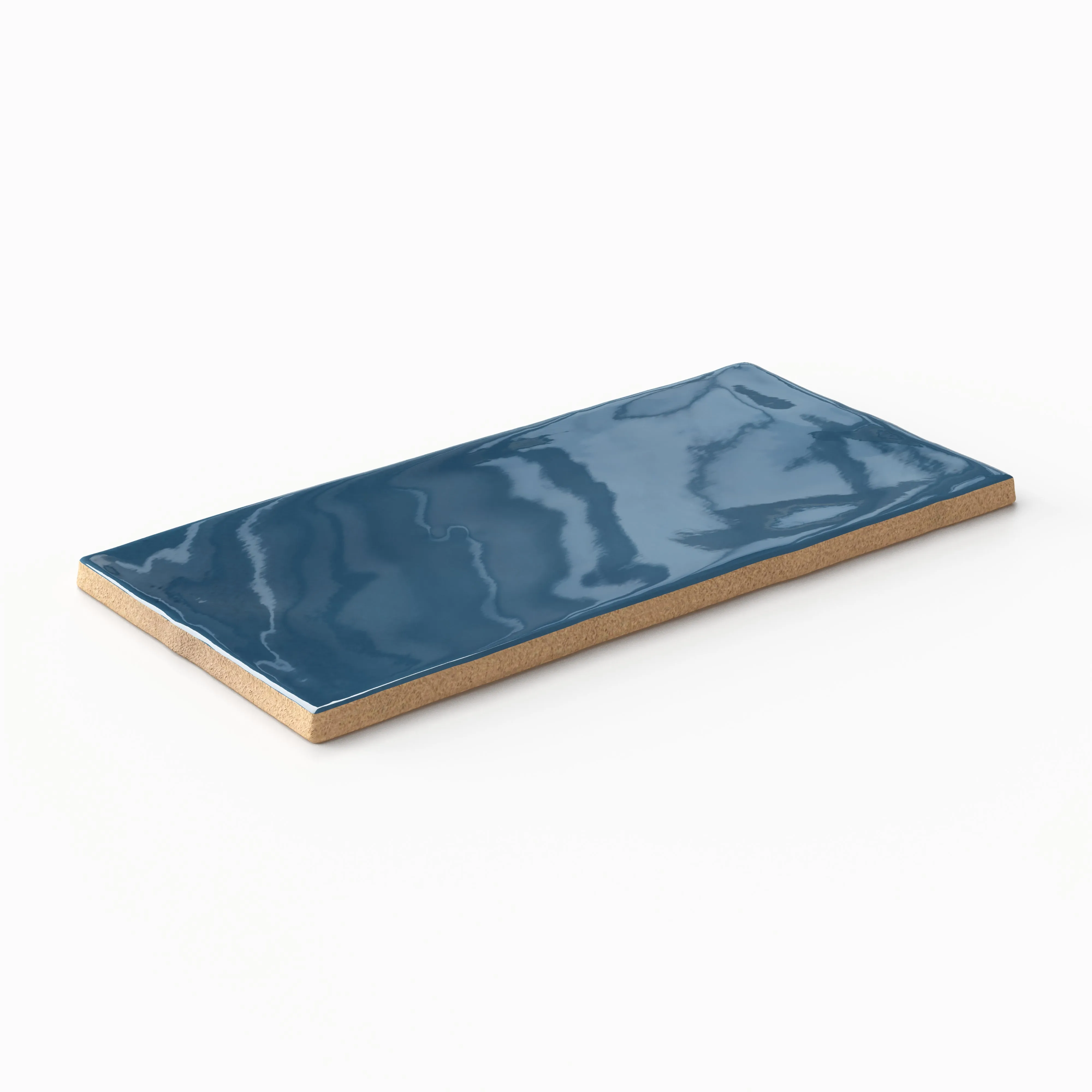 Mikayla 2.5x5 Glossy Ceramic Tile in Cerulean